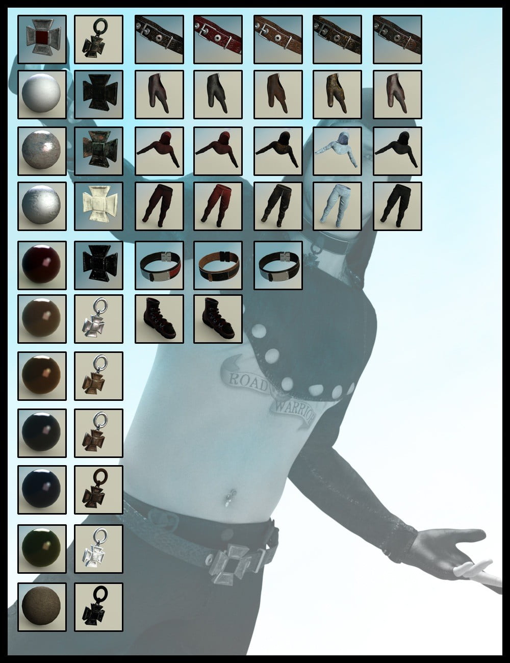 Addon for GothicX Rock for Genesis 8 Male(s)