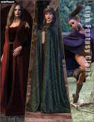 dForce High Fantasy Cloaks for Genesis 8 Female(s)