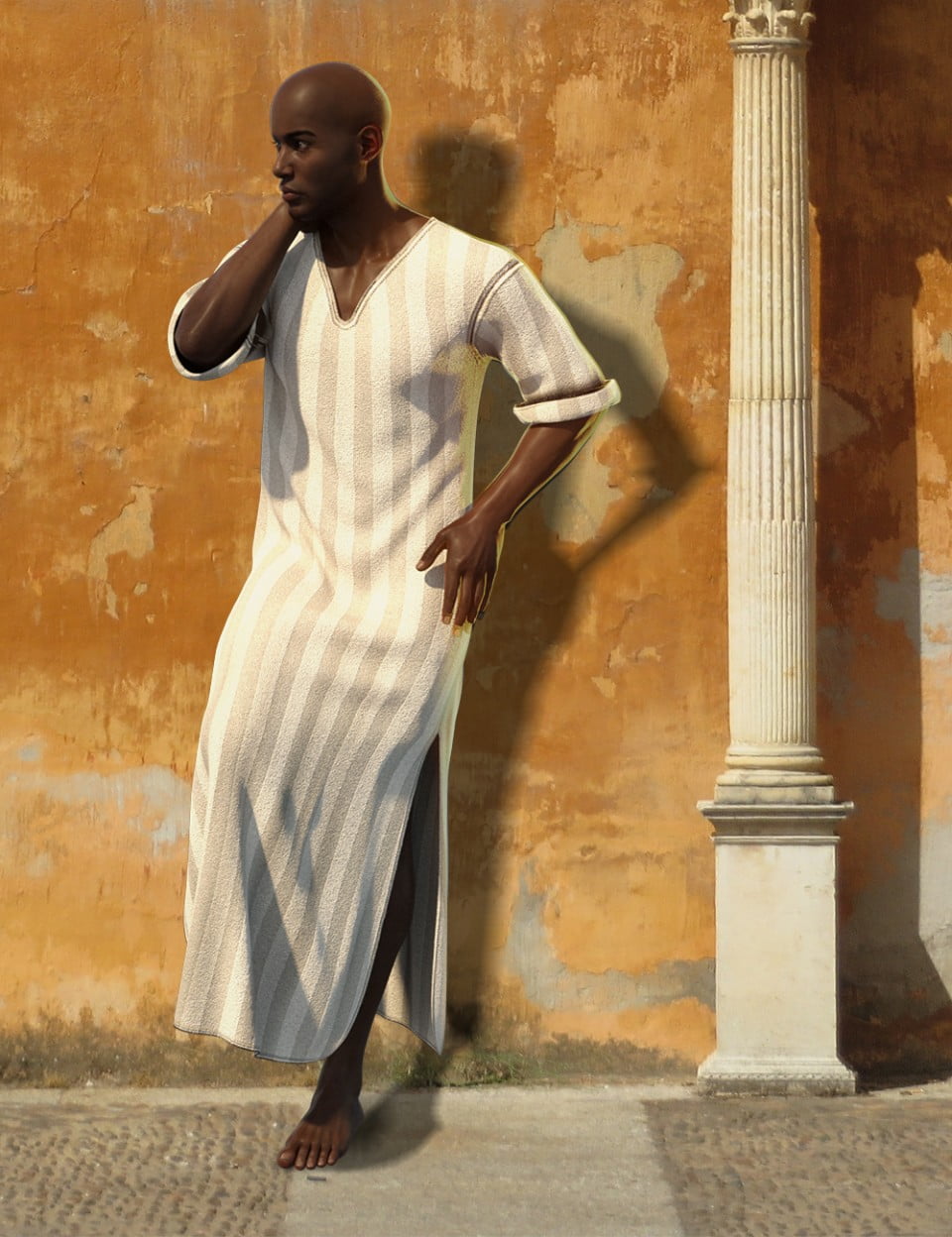 dForce Kaftan for Genesis 8 Male(s)