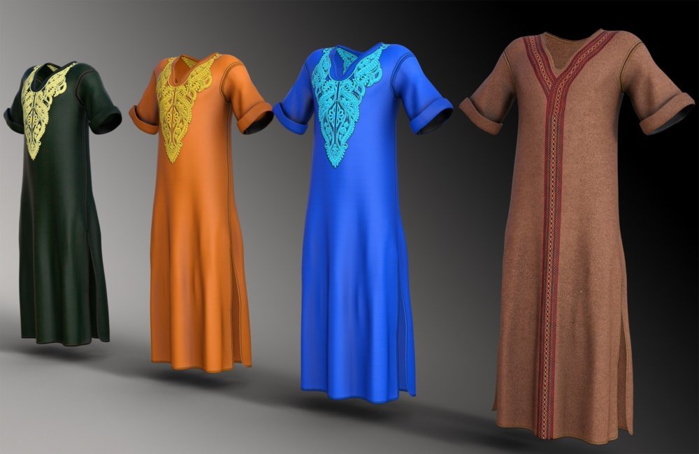 dForce Kaftan for Genesis 8 Male(s)