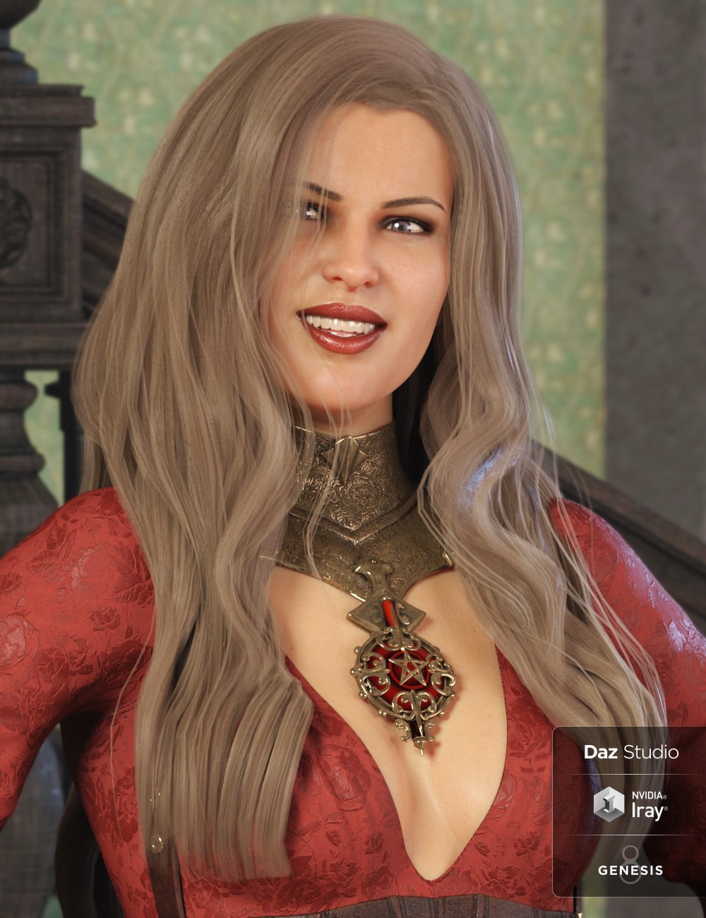 Gigi Hair for Genesis 8 and 3 Female(s)