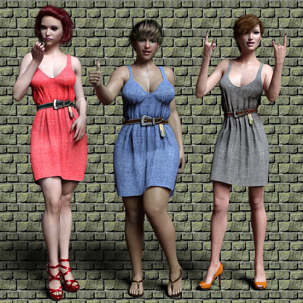 Linen Tank Dress for G3F