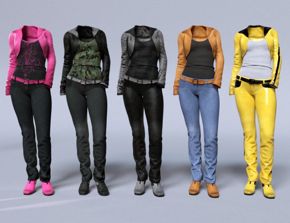 Riviera Noon Outfit Textures