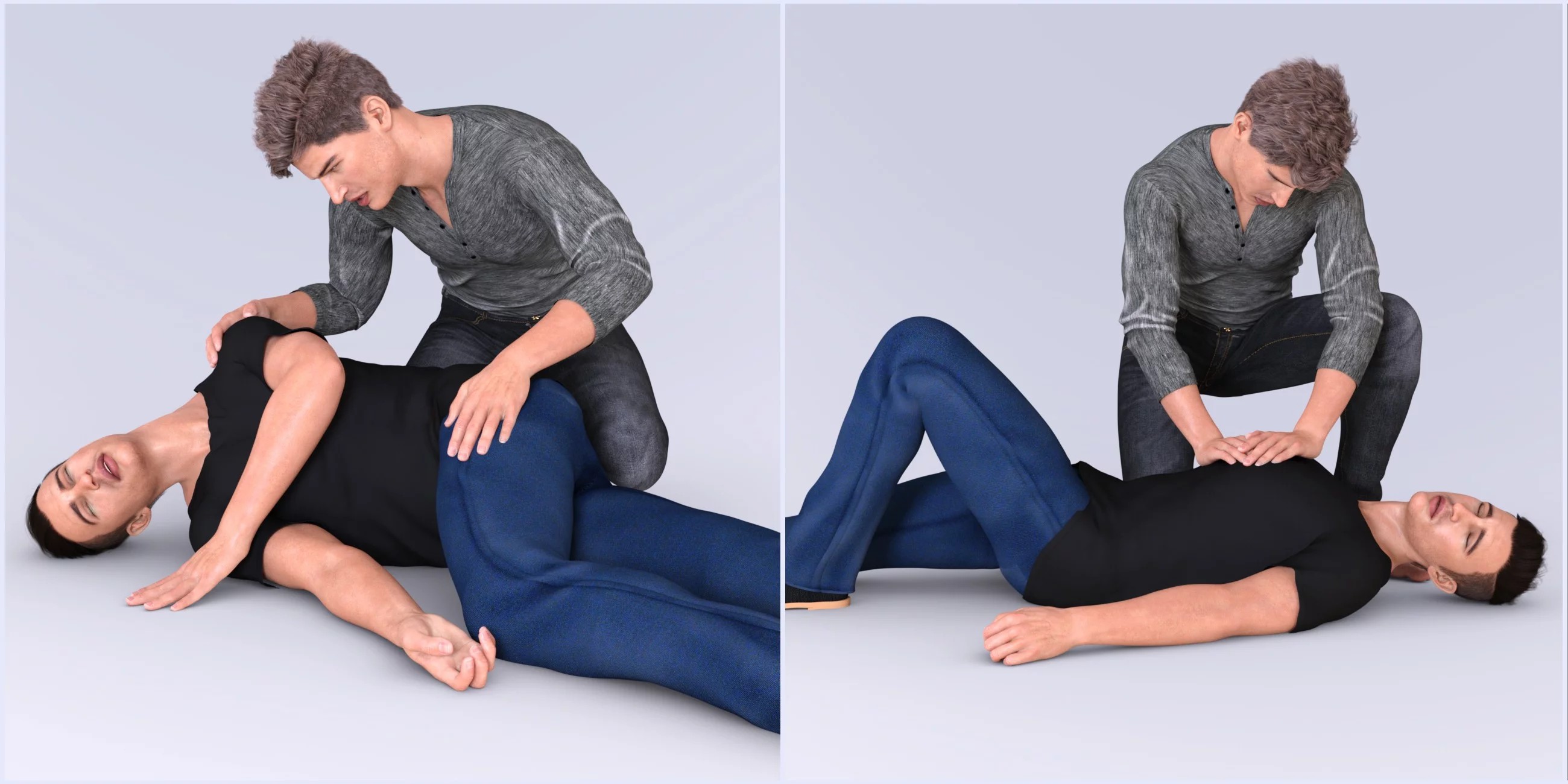 Z Help and Rescue Poses for Genesis 3 and 8