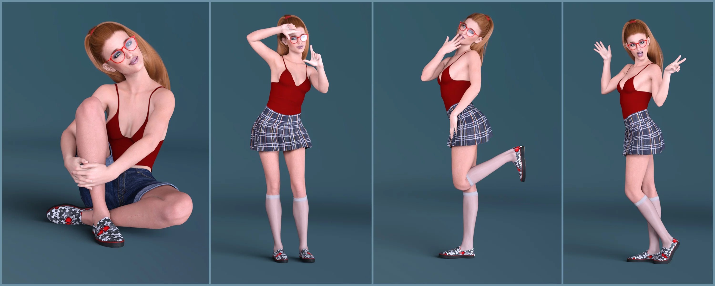 Z Best Girl Ever Poses and Expressions for Genesis 8 Female and Bridget 8