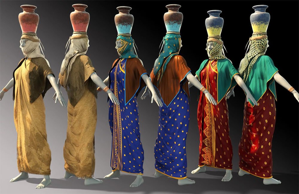 dForce Desert Robe Outfit for Genesis 8 Female(s)