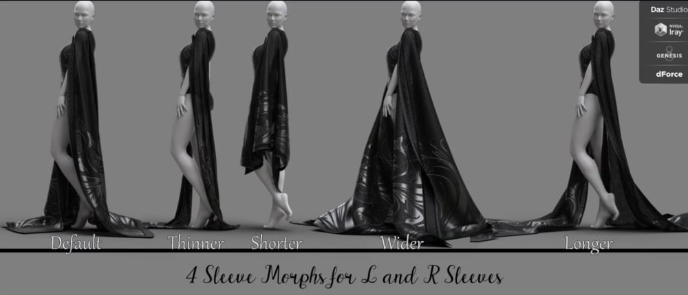 dForce Drama Outfit for Genesis 8 Female(s)