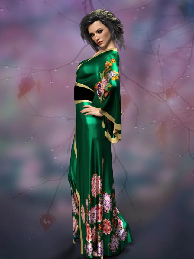 dForce X-Fashion Sexy Kimono for Genesis 8 Female(s)