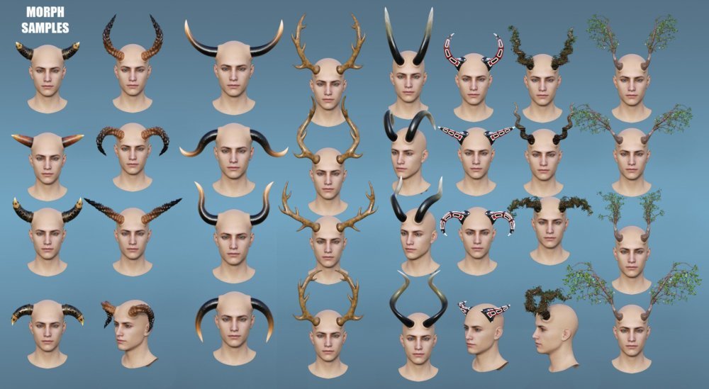 Universal Horns for Genesis 8 Male(s)
