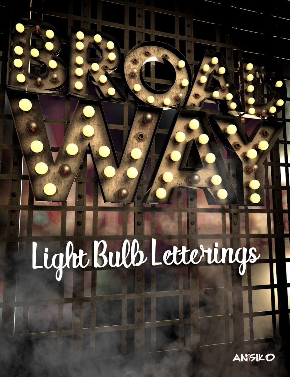 Broadway Light Bulb Letterings