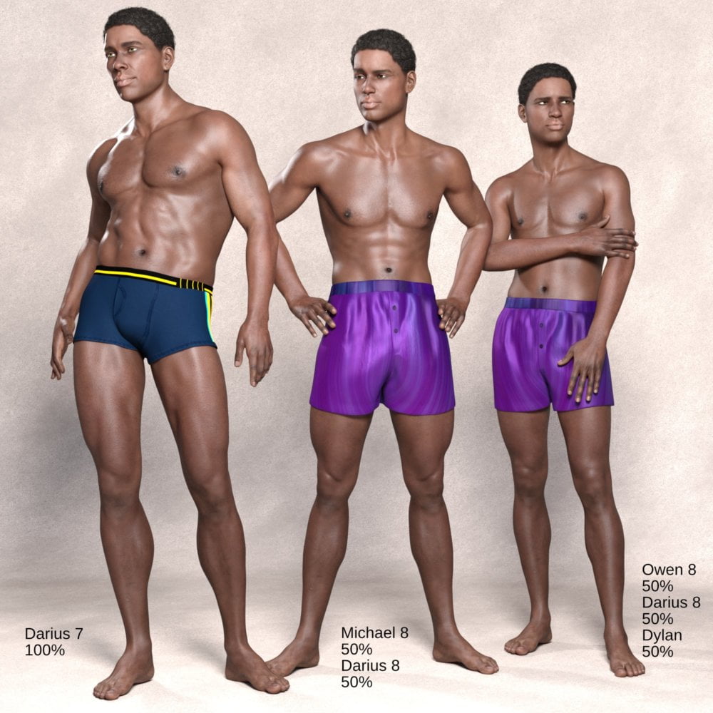 Dark Skin Texture Merchant Resource for Genesis 3 and 8 Male