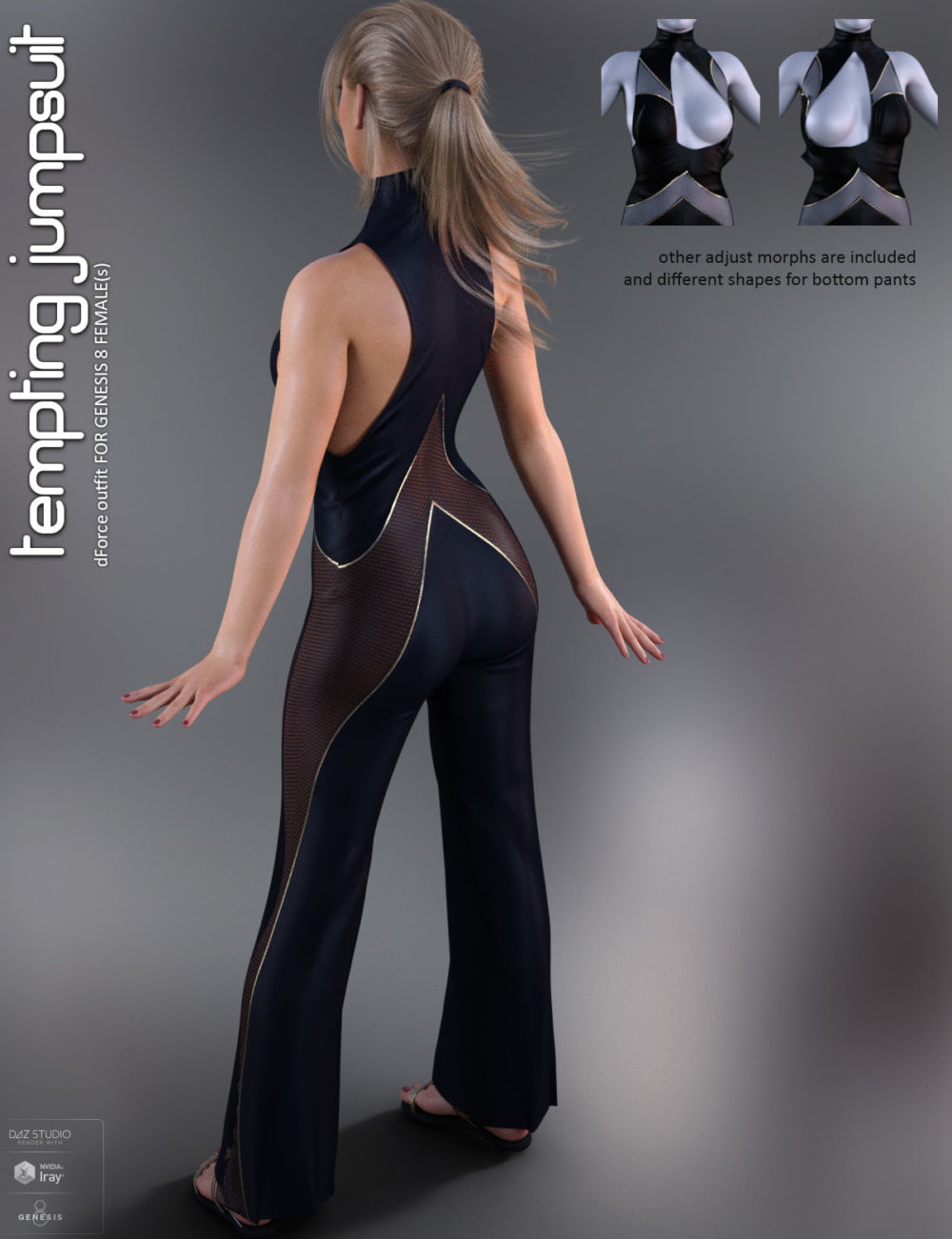 dForce Tempting Jumpsuit for Genesis 8 Females