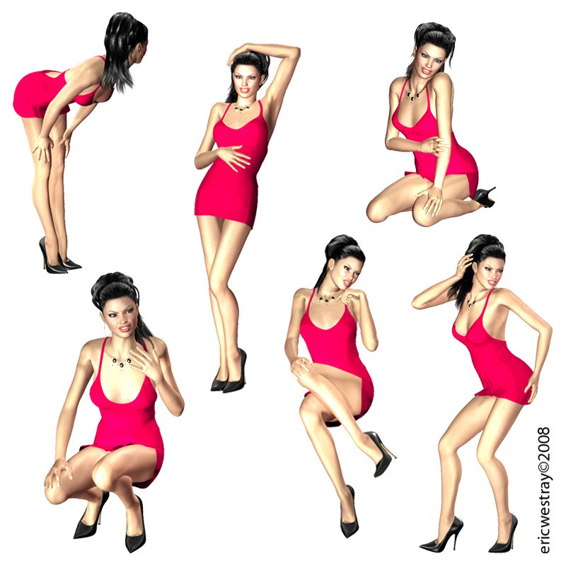 20 Party Girl Poses for V4