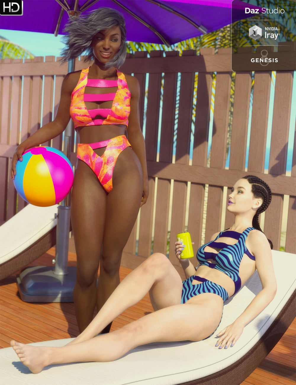 Ring Monokini for Genesis 8 Female(s)