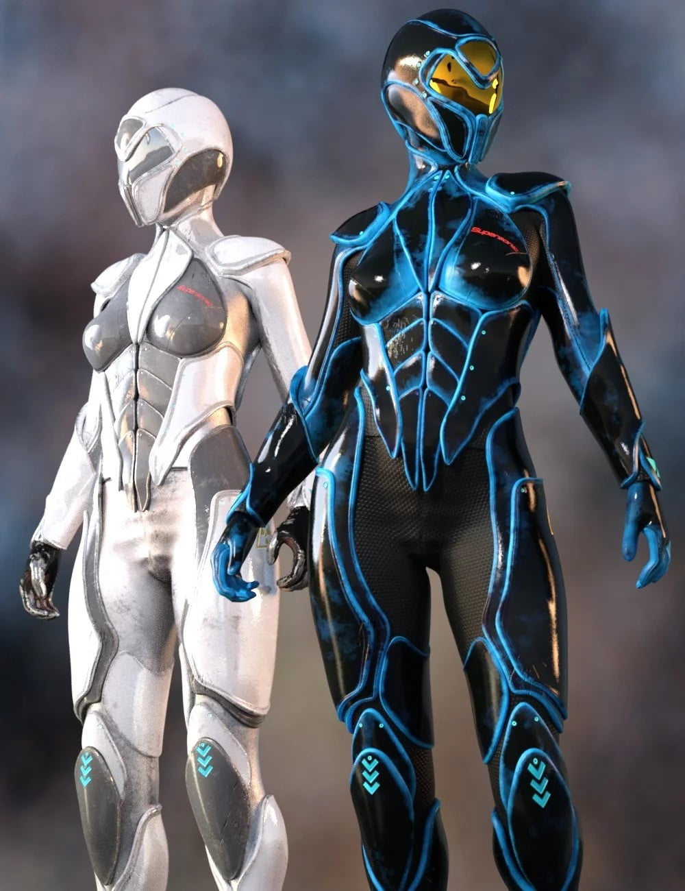 Supersonic Sci-Fi Suit for Genesis 8 Female(s)