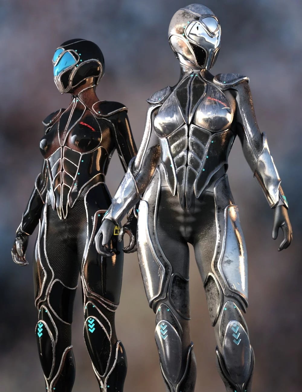 Supersonic Sci-Fi Suit for Genesis 8 Female(s)