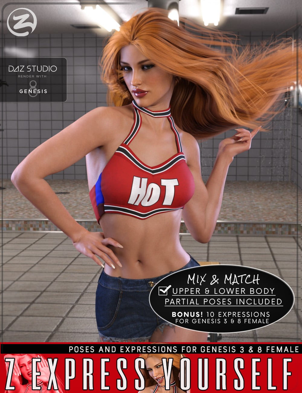 Z Express Yourself - Poses & Expressions for Genesis 3 and 8