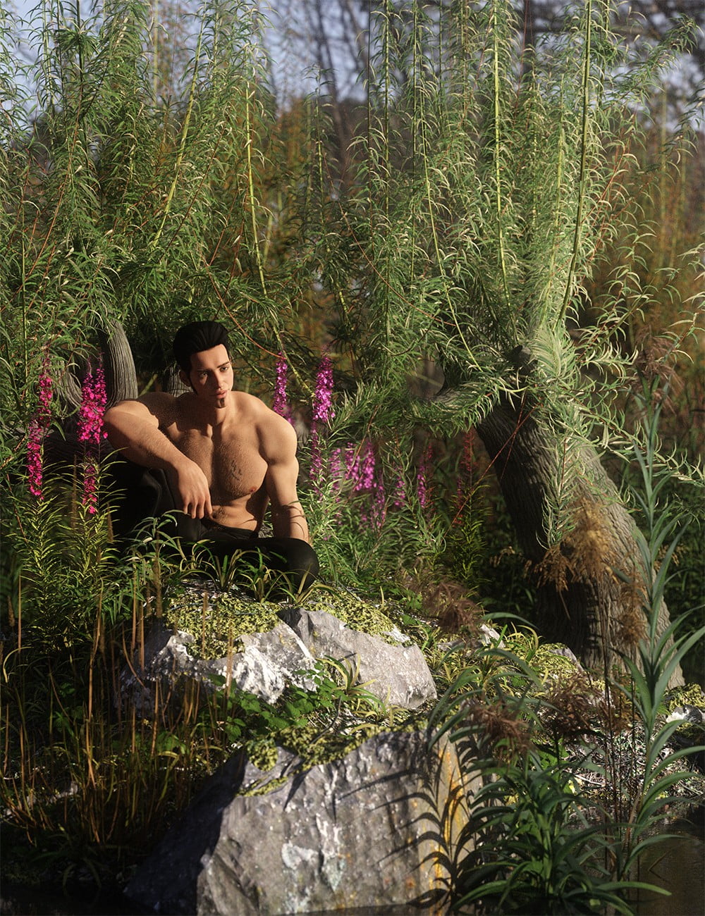 Old Man Willow - White Willow Trees for Daz Studio and Iray