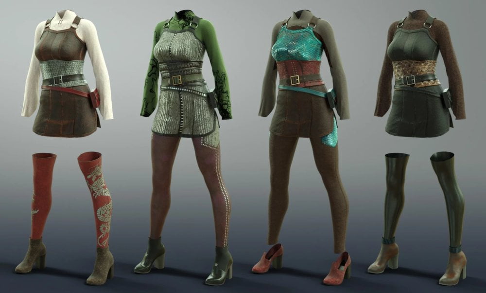 dForce Dragon Sitter Textures