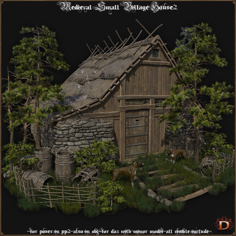Medieval Small Village House2