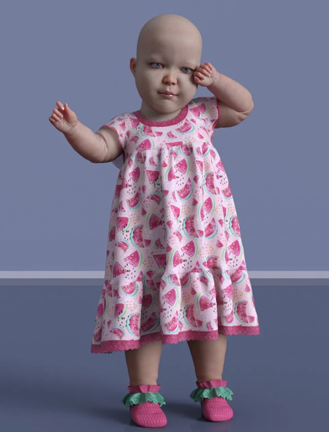 dForce Baby Love Outfit for Caryn and Genesis 8 Female(s)