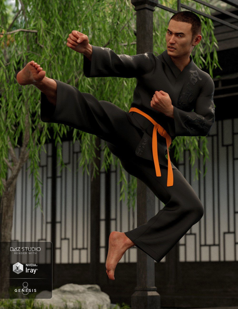 dForce Karate Gi Textures