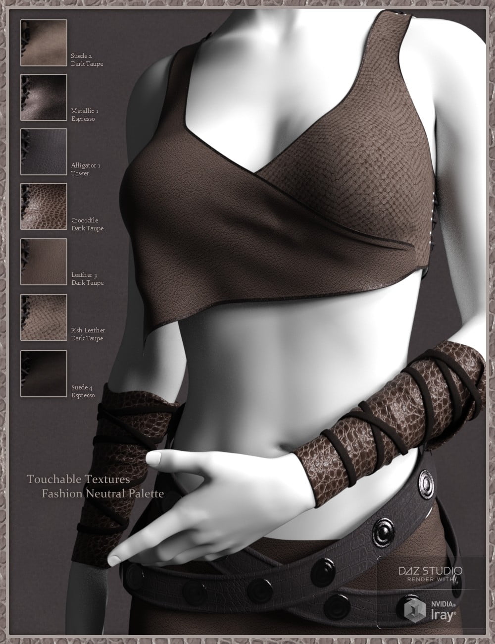 Exotic Leather Shader Presets 1 for Iray