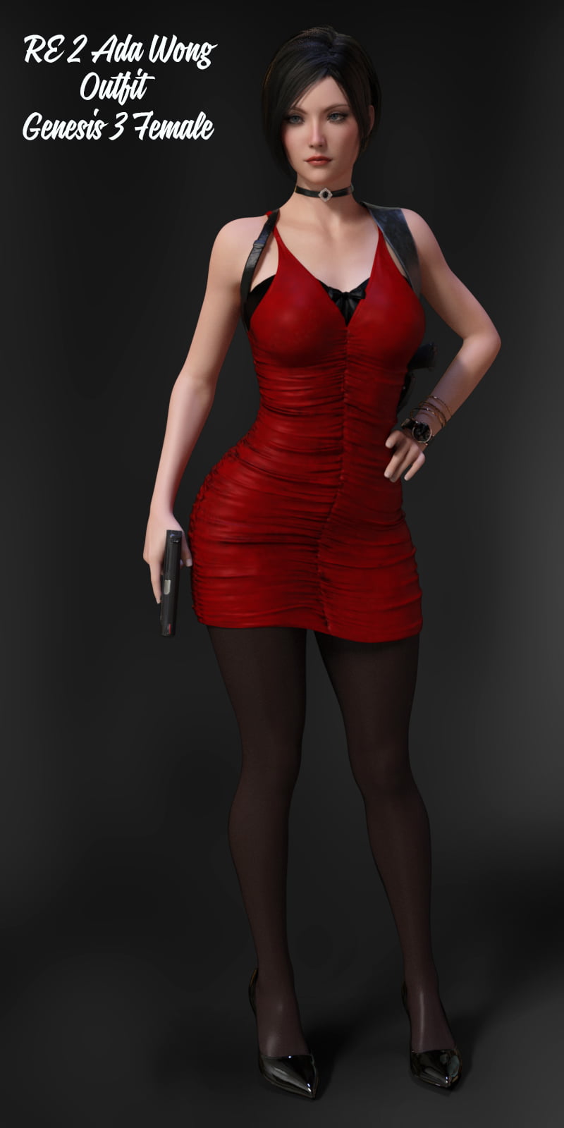 RE2 Ada Wong Outfit for G3F