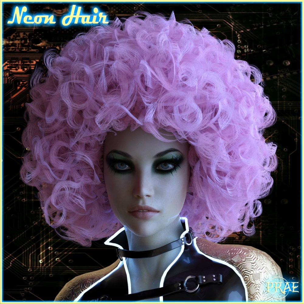 Prae-Neon Hair G3 G8 Daz