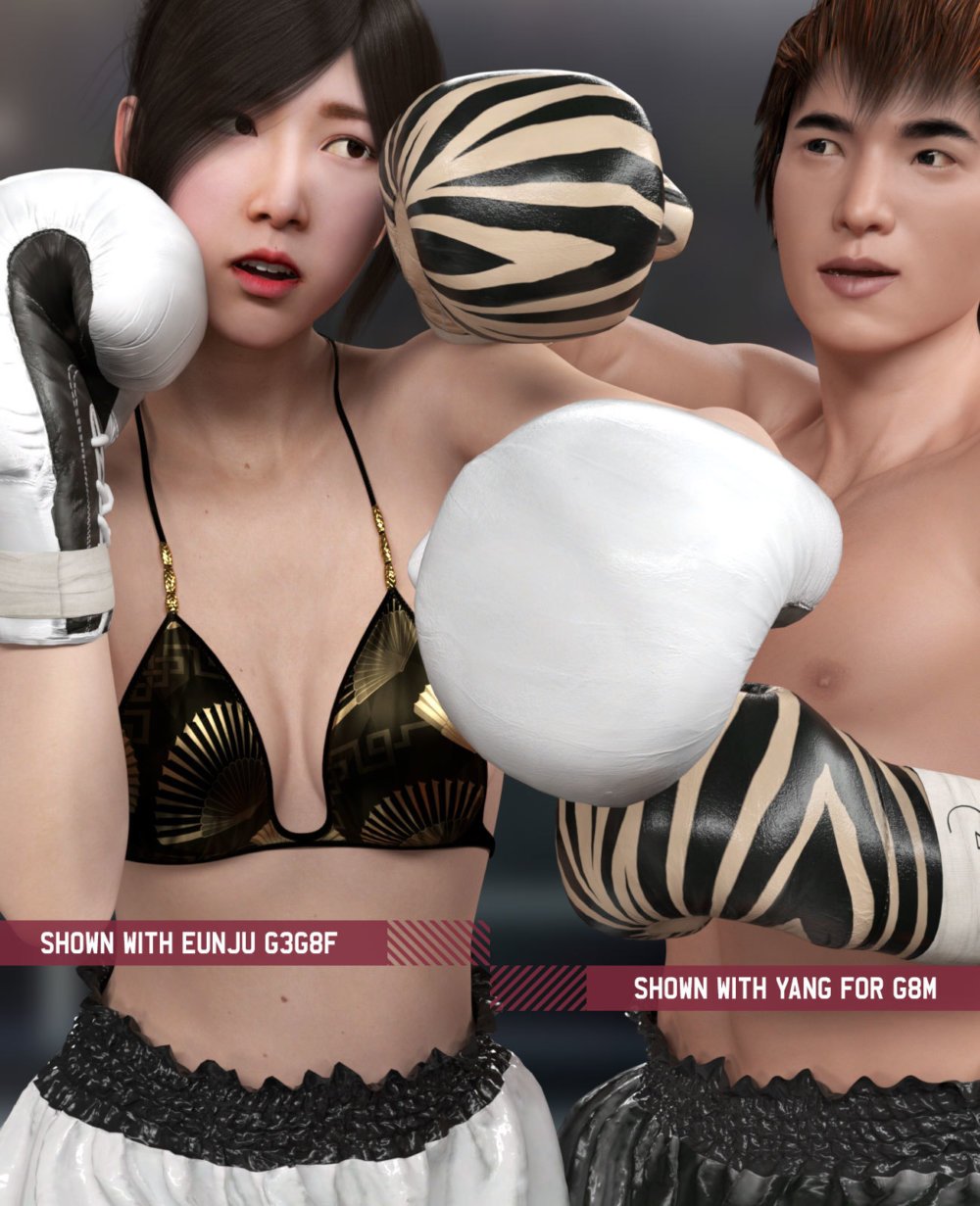 Boxing Gloves G8Pack for Genesis 8 Female and Male