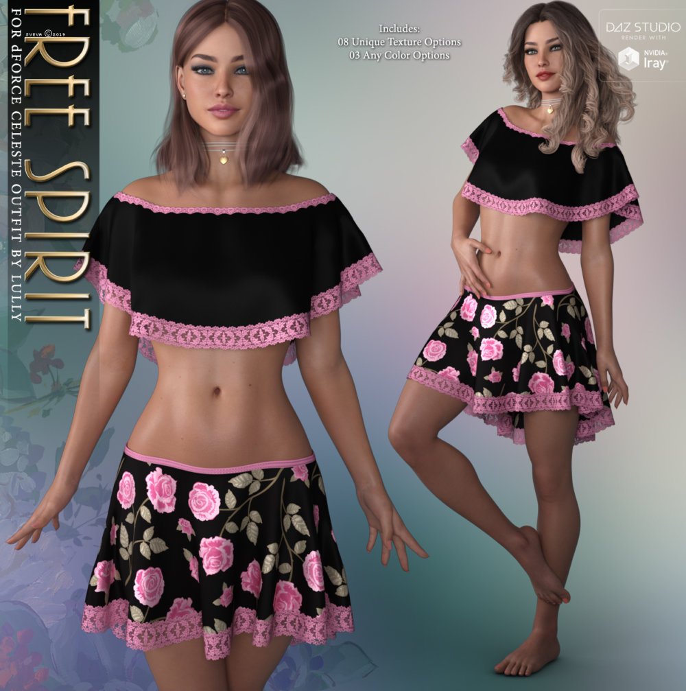 Free Spirit for dForce Celeste Outfit