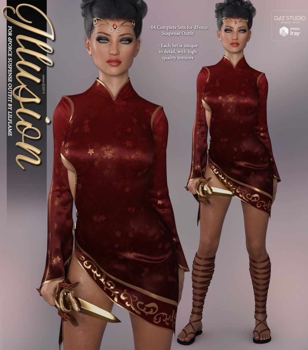Illusion for dForce Suspense Outfit