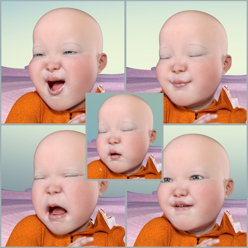 Z Bundles of Joy Poses and Expressions for Caryn and Tobyn