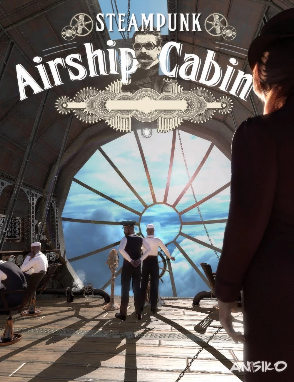 Steampunk Airship Cabin