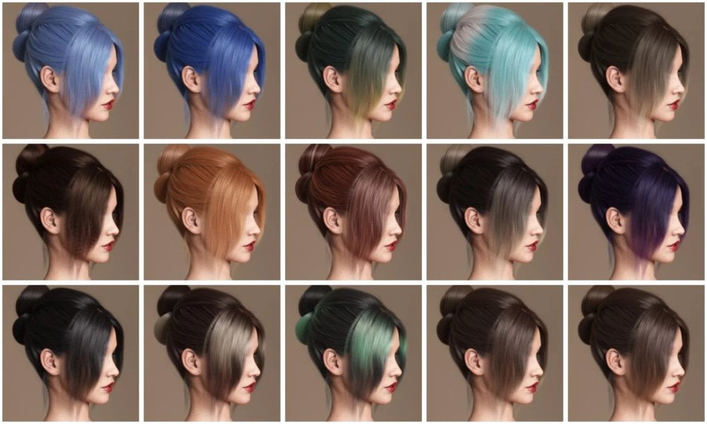 OOT Hairblending 2.0 Texture XPansion for MEGA Updo Hair