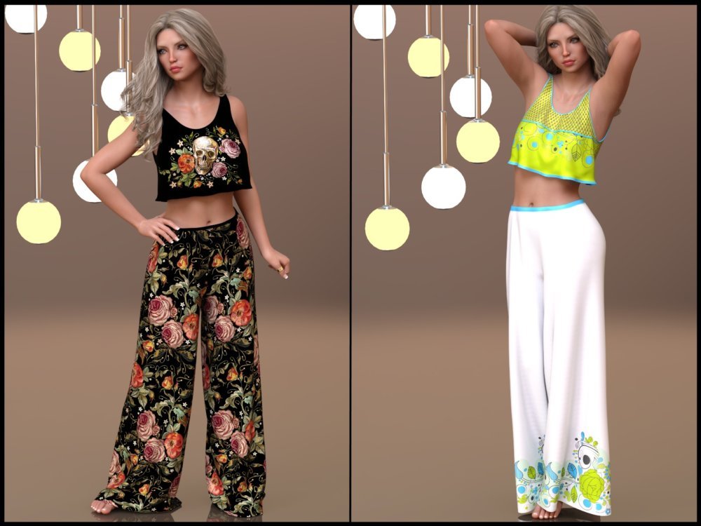 7th Ave: dForce - Lounging Pants Suit for G8F