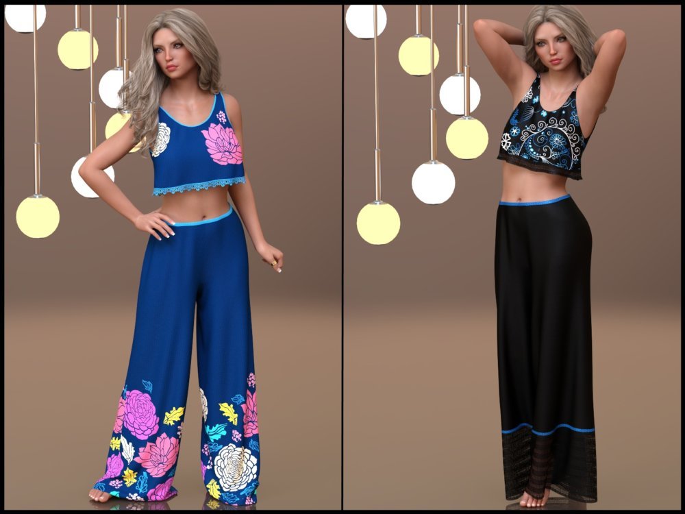 7th Ave: dForce - Lounging Pants Suit for G8F