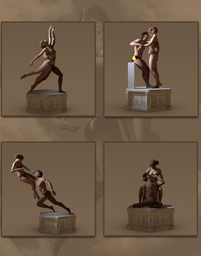 Classic Couple Poses for Genesis 8