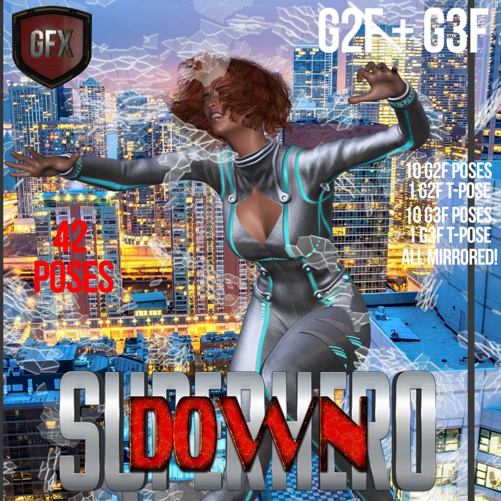 SuperHero Down for G2F & G3F Volume 1