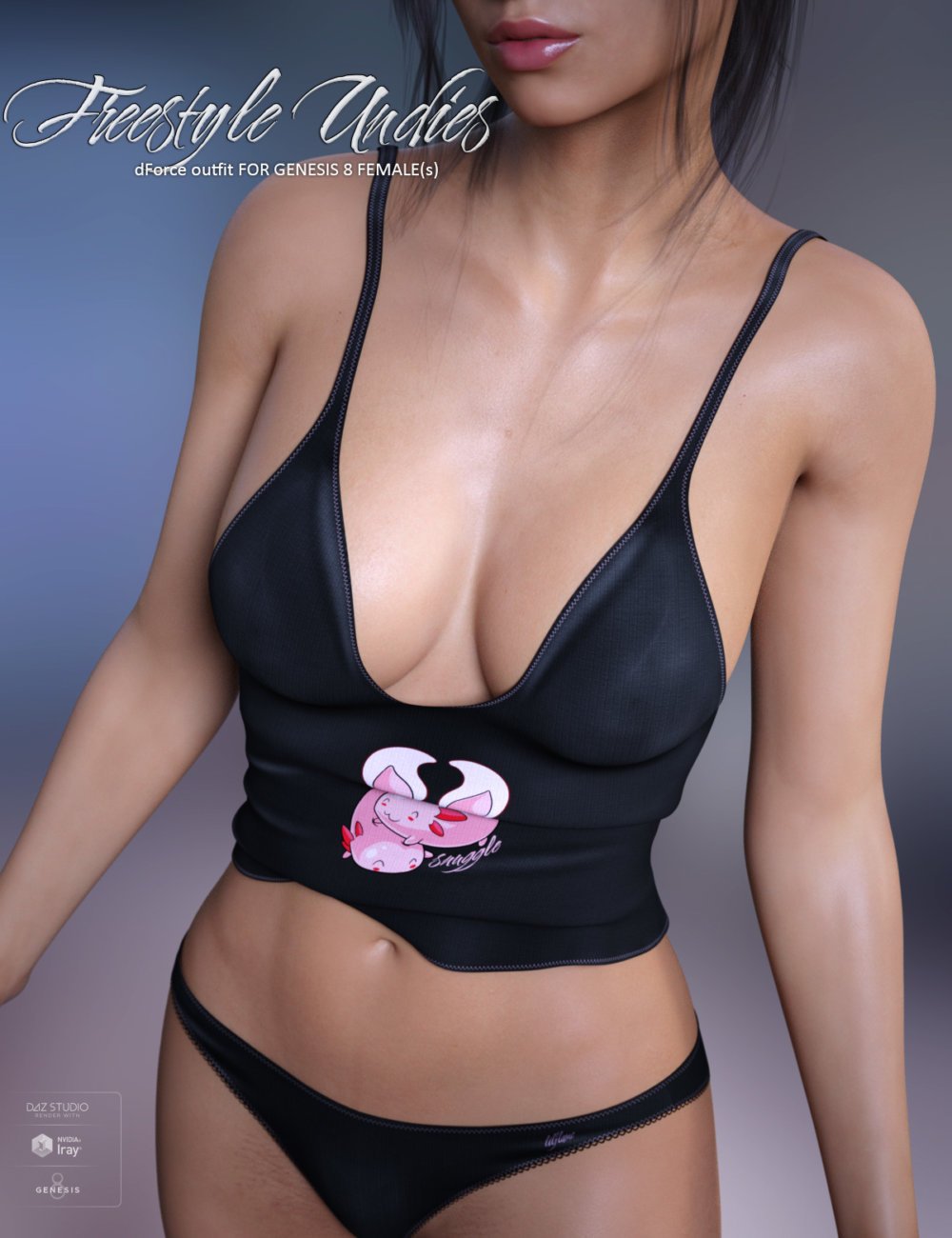 dForce Freestyle Undies for Genesis 8 Females