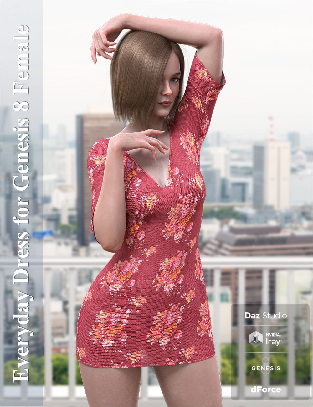 dForce Everyday Dress for Genesis 8 Females