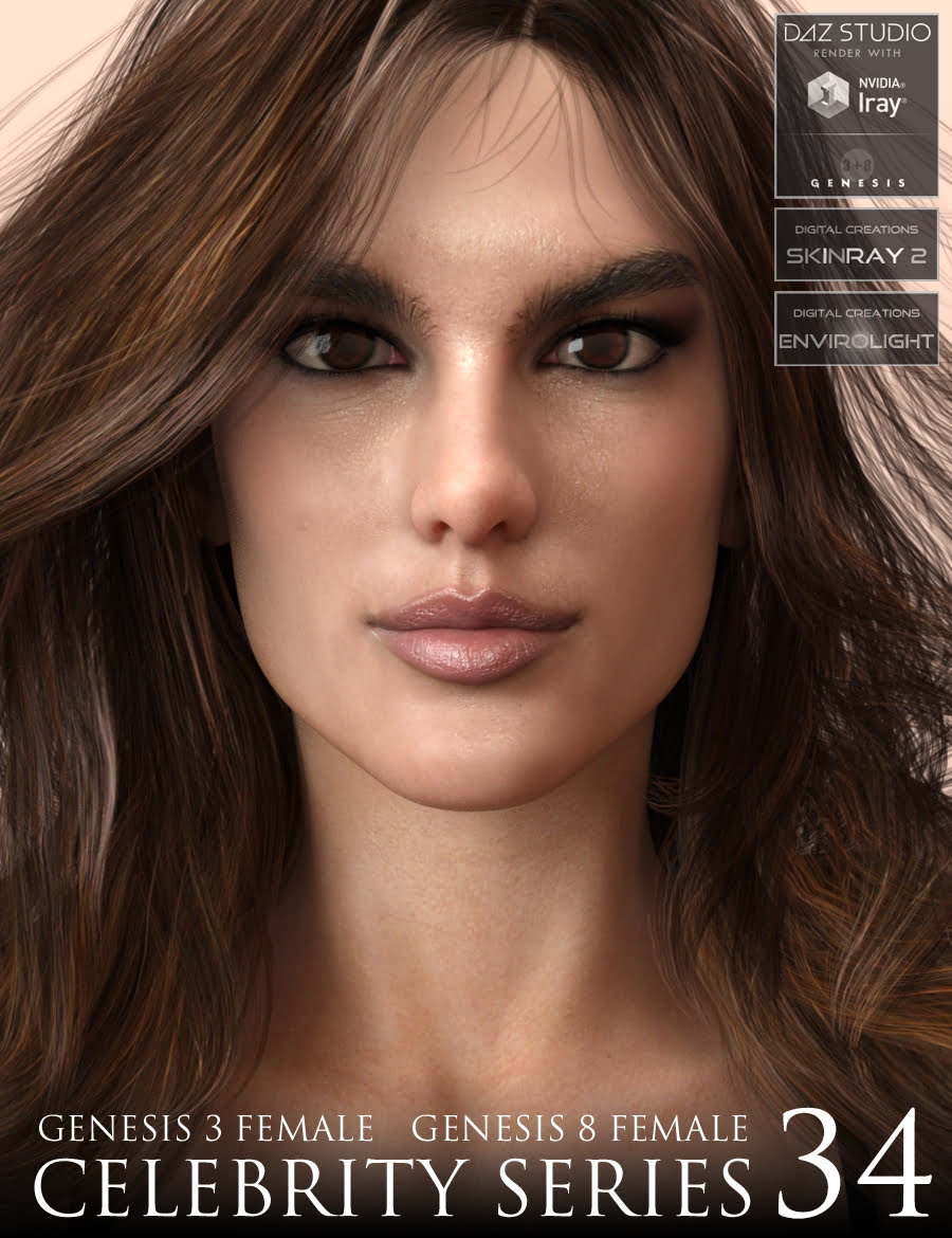 Celebrity Series 34 for Genesis 3 and Genesis 8 Female