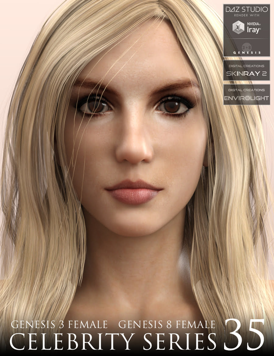 Celebrity Series 35 for Genesis 3 and Genesis 8 Female