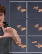 Give You A Hand II: Hand Poses for Genesis 3 and Genesis 8 Male