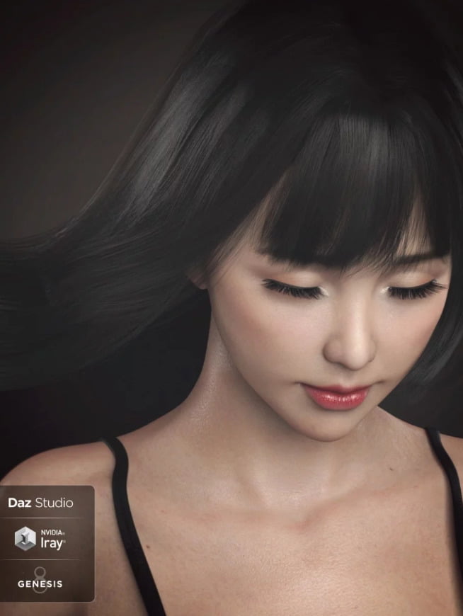 Grace Yong and Grace Yong Hair for Genesis 8 Female(s)