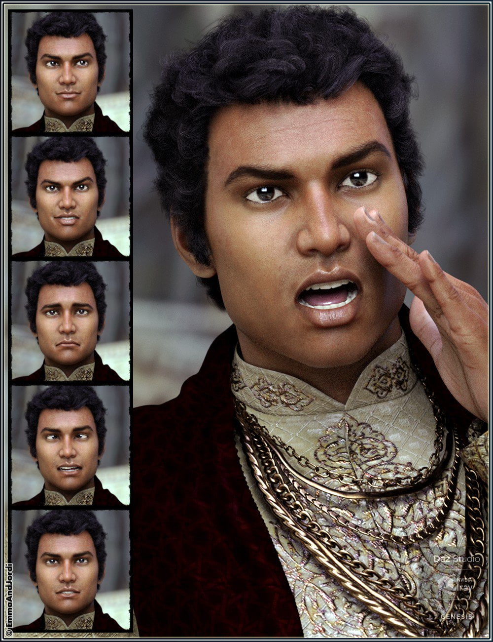 Mixable Expressions for Sanjay 8 and Genesis 8 Male(s)