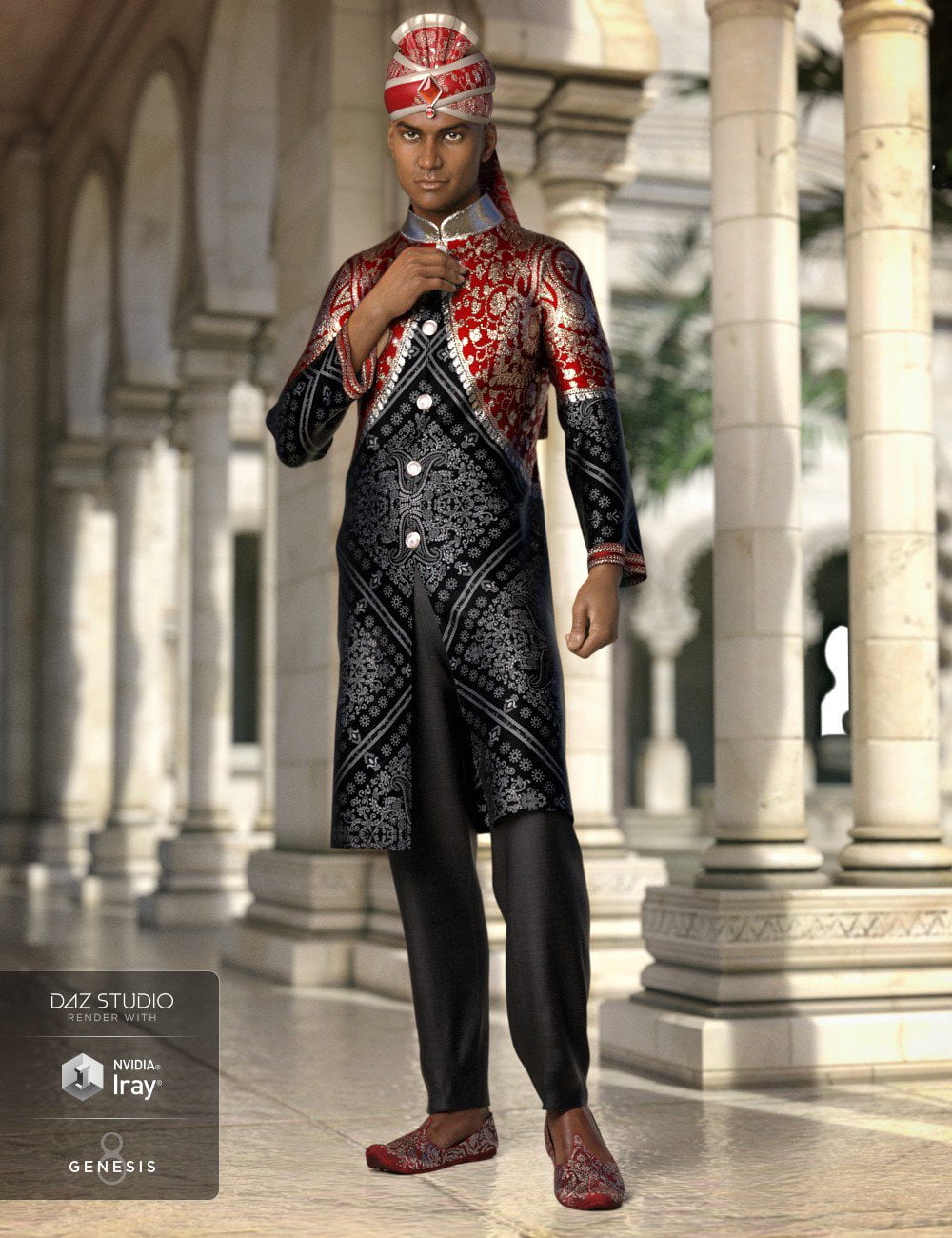 dForce Bollywood Groom for Genesis 8 Male(s)