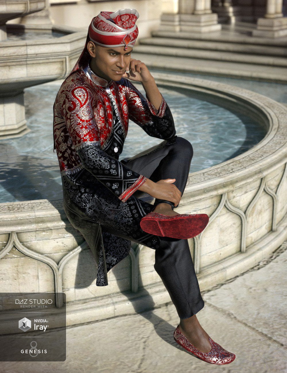 dForce Bollywood Groom for Genesis 8 Male(s)