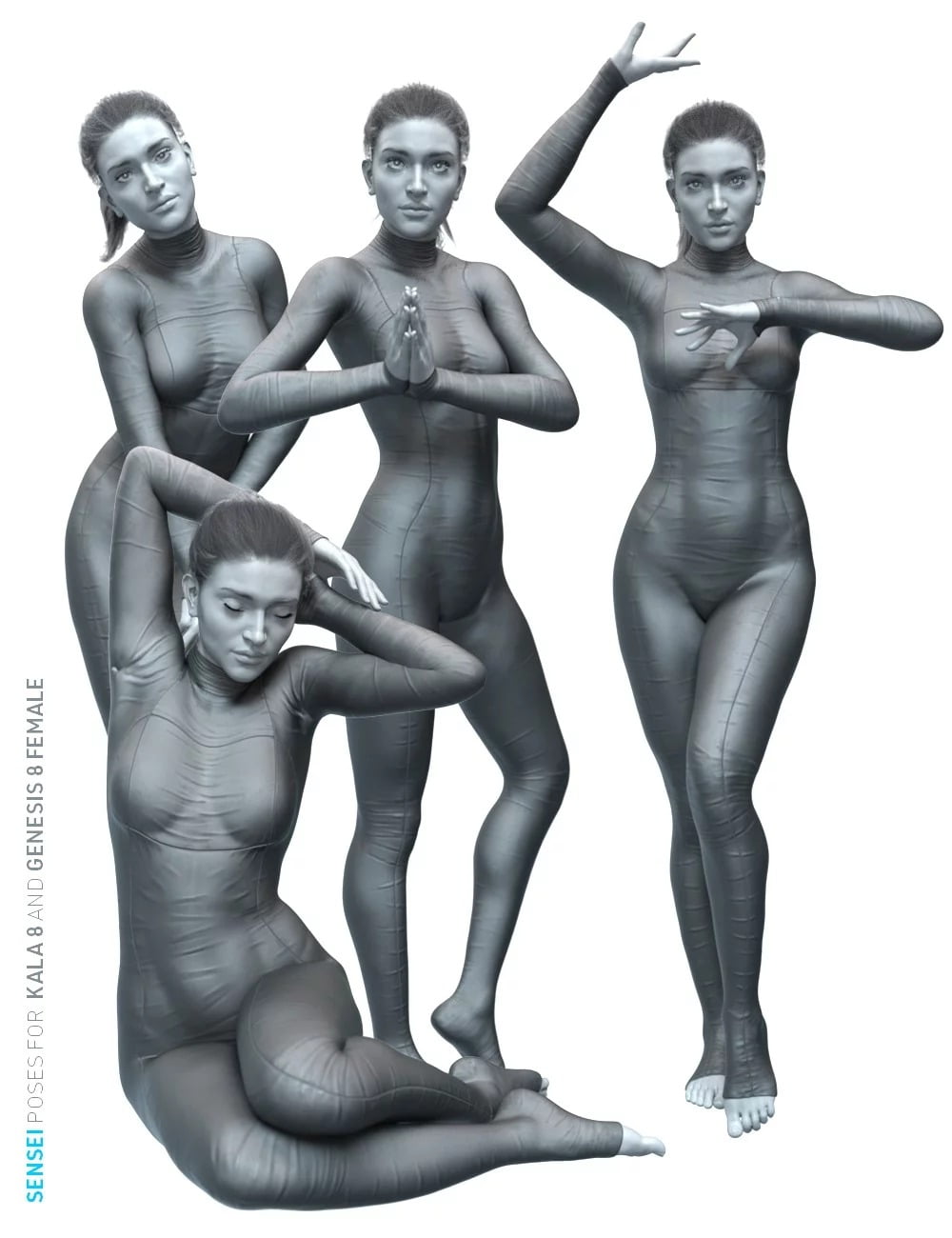 Sensei Poses for Kala 8 and Genesis 8 Female