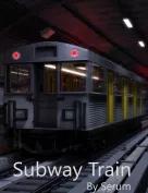 Subway Train For Iray